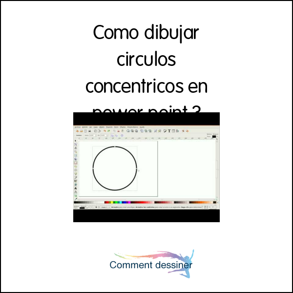 Como dibujar circulos concentricos en power point